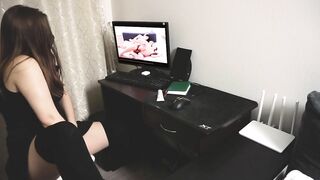 This women Dreams of 3Some like into Porn Tape - Powerfull Orgasm