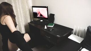 This women Dreams of 3Some like into Porn Tape - Powerfull Orgasm