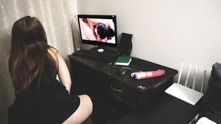 This women Dreams of 3Some like into Porn Tape - Powerfull Orgasm