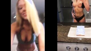 Big Boobed Blonde Dancer Marie Bends Over For Daddy's Rich Penis