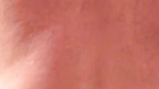 Mature amateur gets teased before stroking