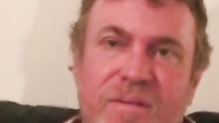 Mature amateur gets teased before stroking