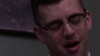 Study buddies Ian and Josh Stone having rough anal sex