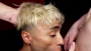 Ander can't resist worshipping enormous throbbing cocks