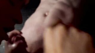 Ander can't resist worshipping enormous throbbing cocks