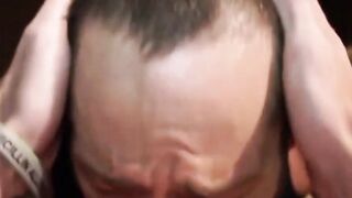 Inked stud moans as kinky boyfriend sucks him completely dry
