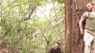 Russian soldier Valentin Petrov suspended and edged outdoors