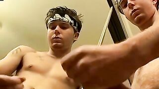 Str8Thugs.com - Young straight thug masturbates solo and cums on the mirror with a sp