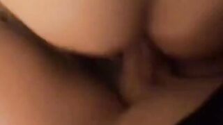 Amateur Asian Cutie's Creamy Pussy Fucked in Doggy Style