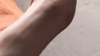 Straight Hank loves showing off bare feet for eager viewers
