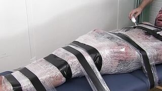 Helpless muscle slave broken by relentless tickle domination