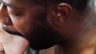 Black dominant beast foot fucks his helpless bound plaything