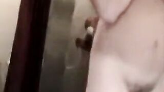 Straight amateur pumps hairy cock till cum eruption