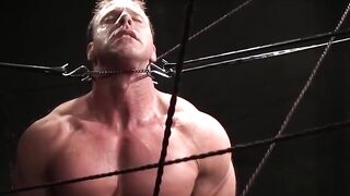 Dire Callahan rubs Derek Pains cock after zapping him raw