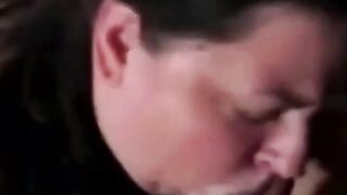 White BBW's Sloppy Deep-Throat POV on BBC