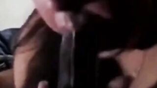 White BBW's Sloppy Deep-Throat POV on BBC