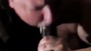 White BBW's Sloppy Deep-Throat POV on BBC