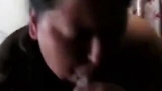 White BBW's Sloppy Deep-Throat POV on BBC
