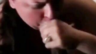 White BBW's Sloppy Deep-Throat POV on BBC