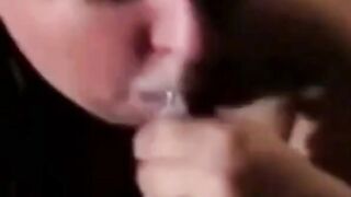 White BBW's Sloppy Deep-Throat POV on BBC