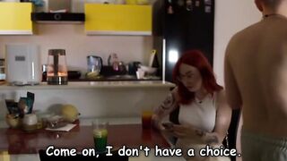 Red head Step Cougar Craves My Penis While Dads at Work