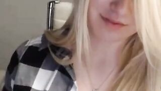 Blonde 18-Year-Old Amateur With Big Natural Tits on Webcam Hoe 2