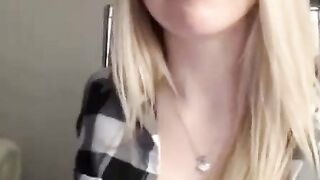 Blonde 18-Year-Old Amateur With Big Natural Tits on Webcam Hoe 2