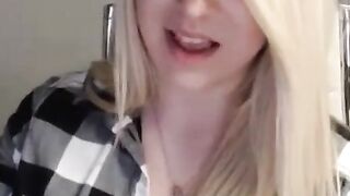 Blonde 18-Year-Old Amateur With Big Natural Tits on Webcam Hoe 2