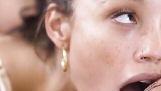 Alexis craves to finger fuck Bellaâs creamy pink slit