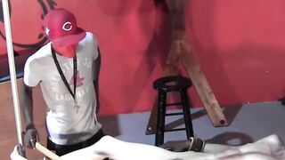 BondageBadBoy.com - Ryann Ruckers and Ty punish sub with ball