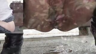 Aroused peeper deploys dual lenses for Asian women peeing