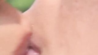 Lusty Japanese gays suck cock outdoors wildly