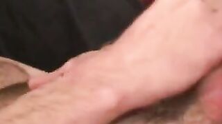Amateurs massage then swap handjobs and blowjobs