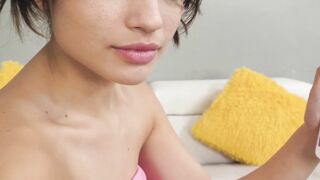 Teen Liv Wild shows nasty talent by deepthroating monster dick on cam