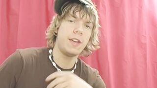 BoyObsession.com - Twink Chris Martinson jerks off and cums hard post-interview