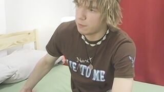 BoyObsession.com - Twink Chris Martinson jerks off and cums hard post-interview