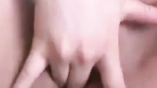 Pregnant Babe Plays with Sex Toy