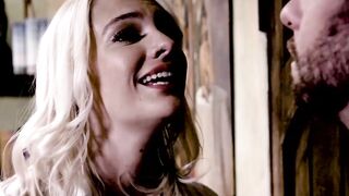Kenna James rides clients massive dick with slim curves