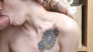 Blonde bombshell Kiara Cole gets turned on by Justin Magnum