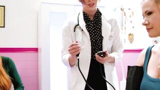 Alison Rey loses virgin pussy to Sophia Locke and hot doctor