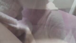 Pretty babe uses alone time to finger a wild orgasm