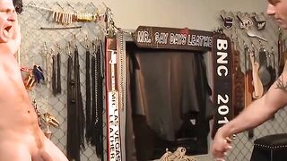 MuscleJockBound.com - All tools ready to torment Blake Wesco's balls and cock