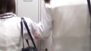 Two college ladies caught on cam touching each other