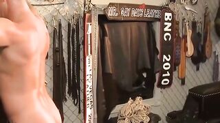 MuscleJockBound.com - Brock Armstrong's floggers ready for Blake's bare ass