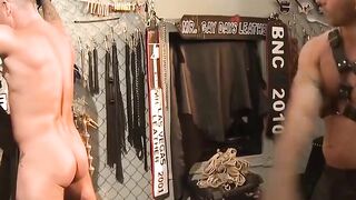 MuscleJockBound.com - Brock Armstrong's floggers ready for Blake's bare ass