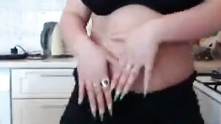Big Busty Curvy Girl Teases and Pleases on Webcam