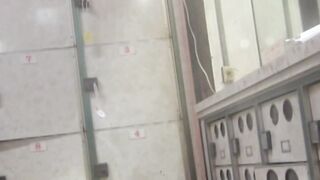 These Asian vixens rotate restroom use for bladder relief