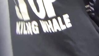 Horny watcher feeds kink watching Asian ladies urinate
