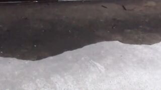 Horny watcher feeds kink watching Asian ladies urinate