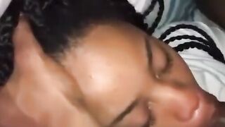 African Amateur Sucks a Big Black Cock